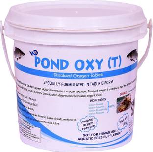 Pond Oxy (T) Dissolved Oxygen Tablets. Specially Formulated in Tablets Form Pet Health Supplements