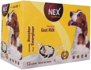 Medfly NEX-Dog Supplement- Pack of 12 Sachets Contain Goat Milk+MultiVitamins+Colostrum Pet Health Supplements