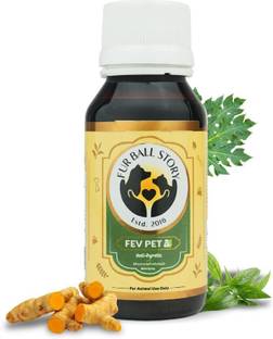Fur Ball Story FEV PET Syrup for Fever, Cold, and Pain for Dogs - 60 ml Pet Health Supplements