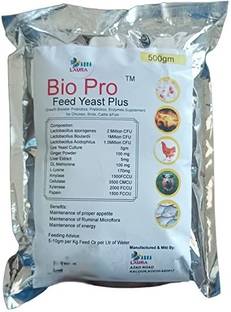 Bio Pro Feed Yeast Plus -Growth Boosting Extracts & enzymes for Poultry and Cattles Pet Health Supplements