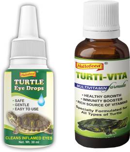 Hallofeed TURTLE MULTIVITAMIN & TURTLE EYE DROP Pet Health Supplements