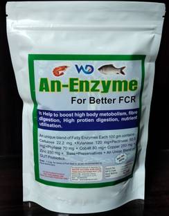 Pond Master An-Enzyme High Metabolism Fish Feed for better FCR & Nutrient Utilisation Pet Health Supplements
