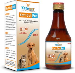 VETENEX Koff Out Pet - Cough Syrup For Dog, Puppy and Cats - 200 ML Pet Health Supplements