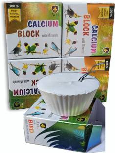Parrots Wizard Natural Mineral Block for Parrots (250 gm) Pet Health Supplements