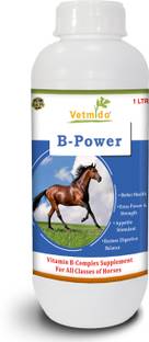 VETMIDO B-Power - Vitamin B Complex Supplement For All Classes of Horses - 1 Ltr Pet Health Supplements