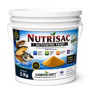 xoomkart Nutrisac Natural Activated Yeast for Aquaculture | Probiotic Feed Supplement Pet Health Suppl...
