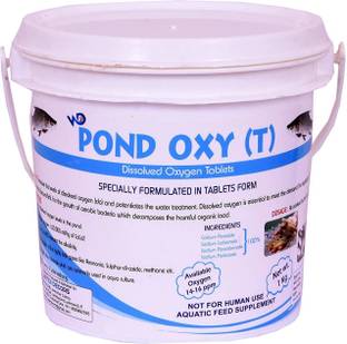 Pond Oxy (T) Dissolved Oxygen Tablets. Specially Formulated in Tablets Form Pet Health Supplements