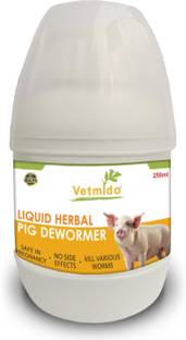 VETMIDO Liquid Herbal Dewormer for Pig, Swine, Piglets & Piggery - 250 ML Pet Health Supplements