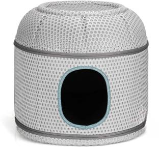 PetFur Foldable Cat House,Cat Cube Cave,Cat Bed for Cats,Nest Semi-Enclosed(Grey) Cat House