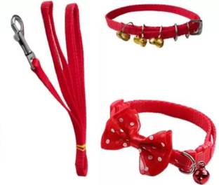 S.Blaze ghungrooo collar leash with butterfly tie for small puppy,cat,rabbit 140 cm Cat Strap Leash