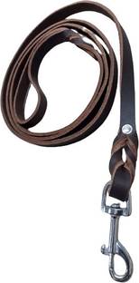 shagul Dog leather brown lead long 2 mtr Effortless Walks 200 cm Dog Strap Leash