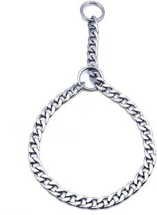 JAPIN Stainless Steal Choke Chain Dog Training Collar (L-24 inch W-1.75 cm), (Pack of 1). 59 cm Dog Chain Leash