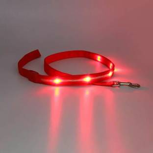 24x7eMall LED Leash Red 46 Inch With 3 Mode Flashing Light For Dogs pet leash 120 cm Dog Strap Leash