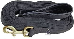 MS PET HOUSE Padded Dog Training Lead Dog Leash Long Leash 10 Ft Long Leash for Dogs (1" Wide by 10 Ft Long Black Colour) 305 cm Dog Strap Leash