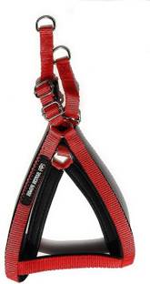 Tame Love Choke Free Breathable Adjustable Nylon Harness Chest Belt Red Color - 1 Inch 162 cm Dog Cord Leash
