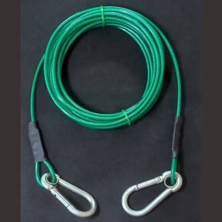 oaky Tie out cable leash 10 feet (4mm) lightweight dog leash chain rope 305 cm Dog & Cat Chain Leash