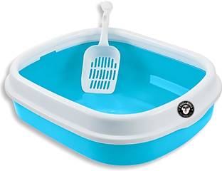 chullbull pet products Imported Cat Litter Tray with Free Cat Litter Scooper ,Cat Litter Basin Pet Litter Tray Refill