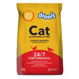 Drools Clumping Lavender frangrance bentonite Cat Litter 20 Kg Pet Litter Tray Refill
