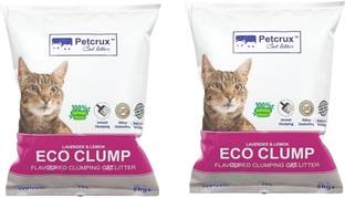 Petcrux Exclusive Scoopable Eco Clump Bentonite Cat Litter 10 L Equivalent to 5 Kg (Pack of 2 - Total 10 KG) Pet Litter Tray Refill