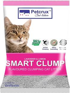 Petcrux Exclusive Scoopable Smart Bentonite Cat Litter, 5Kg (Pack of 1) Pet Litter Tray Refill