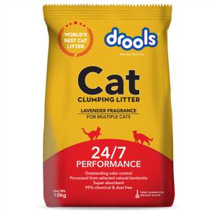 Drools Clumping Lavender frangrance bentonite Cat Litter 10Kg Pet Litter Tray Refill