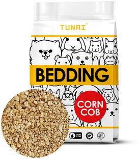 TUNAI Natural Corn Cob Bedding for Rabbit GuineaPig Hamster & Other Reptiles Pet Litter Tray Refill