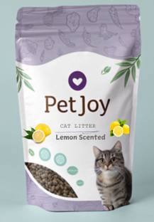 PetJoy Cat Litter Inside | Pet Friendly Lemon Essential Oils | Pet Litter Tray Refill