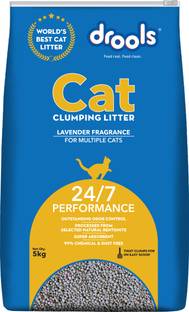 Drools Clumping Lavender frangrance bentonite Cat Litter 5 Kg Pet Litter Tray Refill