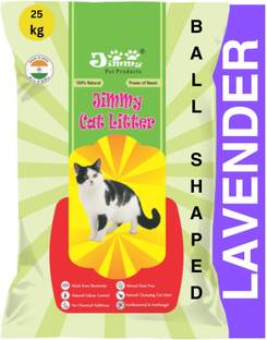 Jimmy Cat Litter 25Kg Ball Shaped Lavender Scented Pet Litter Tray Refill