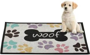 PET FUN Paw Pattern Pet feeding Mat Non-Slip,Waterproof & Easy to Clean for Pets Cat, Dog, Rabbit Pet Mat