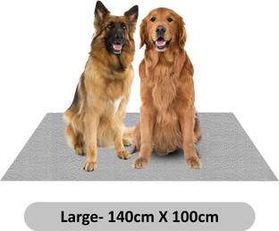 Amorite Reusable Washable Pee Pads-Puppies Washable Dog/Cat Diapers Grey Dog, Cat, Guinea Pig, Hamster, Miniature Pig, Rabbit, Tortoise Pet Mat