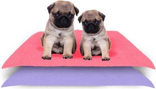 Amorite Reusable Washable Pee Pads-Puppies Washable Dog/Cat Diapers Pack of 2 Salmon Rose + Voilet Dog, Cat, Guinea Pig, Hamster, Miniature Pig, Rabbit, Tortoise Pet Mat