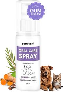 Petroyale Premium Oral Hygiene Spray | Combats Bad Breath, Tartar & Gum Diseases | Pet Mouth Freshner
