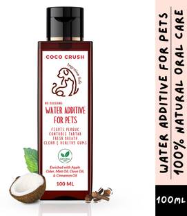 COCO CRUSH Water Additive for Pets, 100% Natural | Controls Plaque, Tartar, Fresh Breath | Pet Mouth Freshner