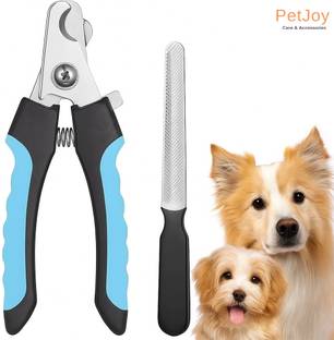 PetJoy Imported Professional Pet Nail Clipper with Filer | Size - Large | Sharp Blade | Scissor Nail Clipper