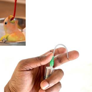 Cj farms and agritech 12 ml Bird Hand Feeding Syringe with Soft Needle Pet Nursing Kit