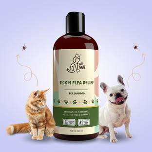 tail tribe THE TAIL TRIBE TICK AND FLEA RELIEF PET SHAMPOO Anti-itching, Conditioning, Hypoallergenic, Allergy Relief LEMONGRASS Dog Shampoo
