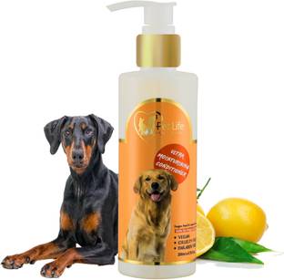 Pet Life Organic Ultra Moisturising Dog Conditioner For Doberman Dog Shiny & Healthy Coat Conditioning Fresh Fragrance, Silky, Soft & Smooth Hair, Suitable For All Type Of Dog & Puppy Dog Shampoo