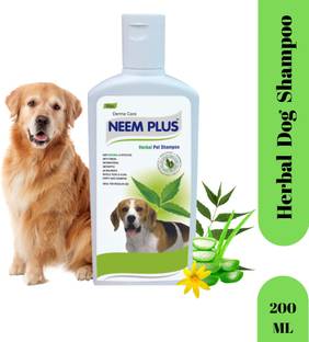 Pil Neem Plus Herbal Pet Shampoo | Antibacterial, Antiseptic, pH Balanced & Anti-fungal, Anti-itching, Flea and Tick, Allergy Relief Natural Dog Shampoo