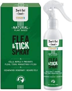 BARK OUT LOUD Vivaldis- Natural Tick & Flea Spray (dogs & cats) Flea and Tick NA Dog Shampoo