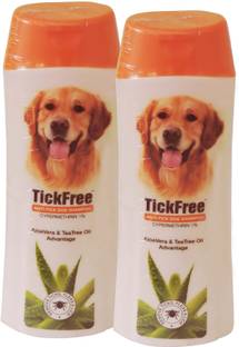 skyec tick free dog shampoo , 200ml x 2 pack Flea and Tick tea tree oil, aloevera Dog Shampoo