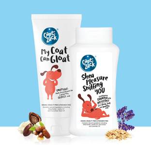 Captain Zack Conditioning Combo -My Coat Can Gloat Leave-In Conditioner 100g + Shea Pleasure Sniffing You 200ml -Soothe & Hydrate Dry Skin of Pets, Paraben Free, No Artificial Fragrance & Cruelty Free Conditioning Artificial Fragrance Dog Shampoo