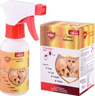 Parashield Plus Fleas & Ticks Remover Spray for Dogs and Cats | Flea and Tick spray for Dog Shampoo