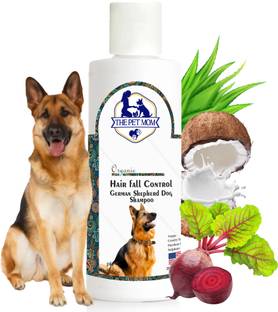 THE PET MOM German Shepherd Dog Shampoo Hair Fall Control –Shed Control, Strengthening Coat, Conditioning Fresh, Reduces Hair Fall, Cleans & Conditions, De-Shedding Cleanser All Dog Breed, Dog Shampoo