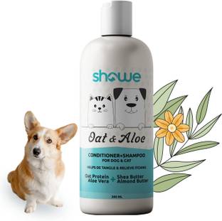showe Dog Shampoo & Conditioner, Anti-dandruff, Anti-itching De Tangle, All Bread Cat, Shih Tzu GSD Persian Cat, Labrador, Golden Retriever Dog Shampoo