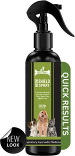 DOGZ & DUDEZ Anti Tick & Flea Neem Shield Spray for Dogs, Puppies, Cats, Ayurvedic spray Flea and Tick Lemongrass Dog Shampoo