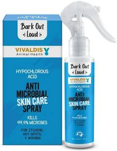 BARK OUT LOUD Antimicrobial Skin Spray | for Itching, Hot Spots, Allergies & Wounds | Kills 99.9% Microbes in Dogs & Cats 100 ml Anti-microbial NA Dog Shampoo