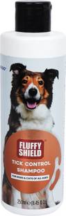 FluffyShield Dog Shampoo | Anti-Tick and Flea Control Shampoo for Dogs & Cats, Anti-itching, Allergy Relief, Conditioning Shampoo , Citrus Blossom Fragrance Dog Shampoo