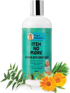 Papa Pawsome Flea and Tick Itch No More Shampoo with Conditioner for Dog, 250 ml Dog Shampoo