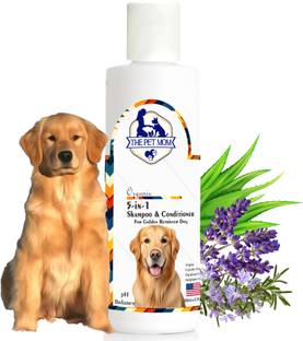 THE PET MOM 5 In 1 Shampoo & Conditioner For Golden Retriever Dog | Deep Cleans, Refreshing, Conditioning Fresh Fragrance, Anti Itching, Anti Fungal, Bad Odor | All Dog Breed, Dog Shampoo